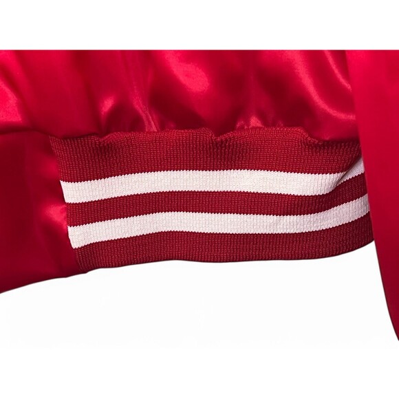 1990 St. Louis Cardinals XL Chalk Line Snap Button Bomber Jacket Vintage USA - Picture 12 of 16